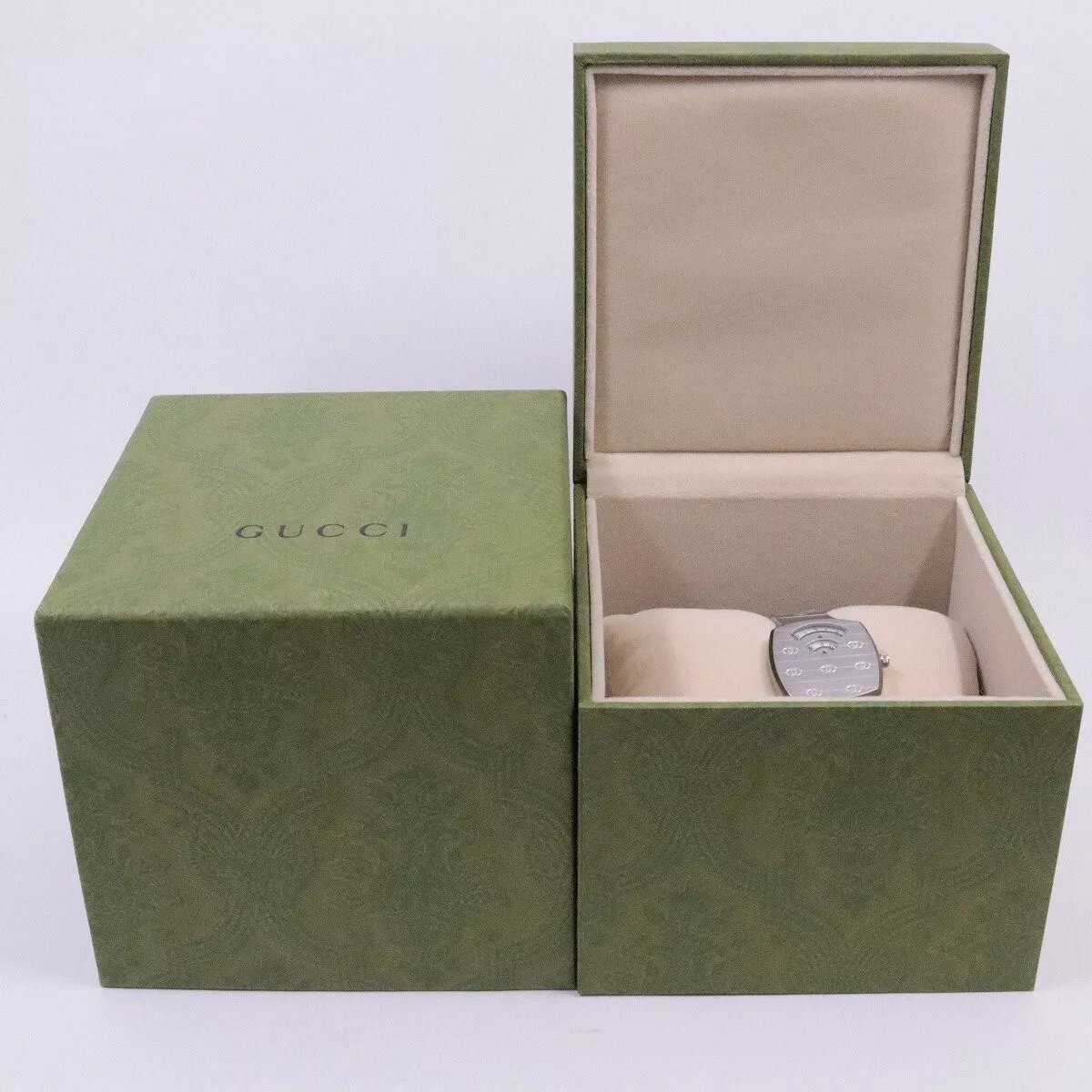 Gucci YA157501 Clip Quartz Montre Femme avec Disque Aiguilles Véritable Ceinture SS Occasion