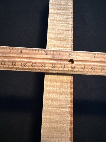 Arce Fiddleback, madera artesanal, 14 1/4” de largo, 3 3/4” de ancho, 1 1/8” de grosor, seco - Imagen 9 de 9