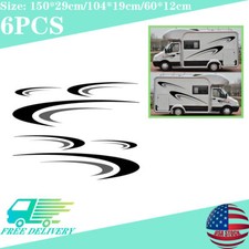 Us For Camper Rv Trailer Stripes Graphics Vinyl Graphics Kit Decals Car Sticker