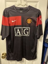 Manchester United Nike men’s black football soccer jersey size Medium
