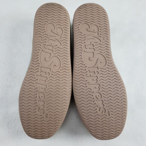 My Slipper Leather Moccasin Slipper Womens 8 Mint Green Slip On Foam My Pillow - Picture 9 of 11