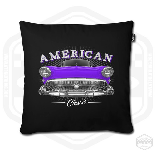 1957 Buick Century American Classic Car 18x18 PIllow Cover - Picture 6 of 17