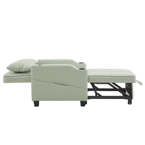 3 in 1 Multi-Functional Convertible Sofa Bed Chair with Cup Holder and USB Port - Picture 8 of 18