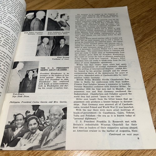 1959 FREE WORLD Magazine LAOS King SISAVANG VATTHANA / Red China / Vietnam - Imagen 5 de 23