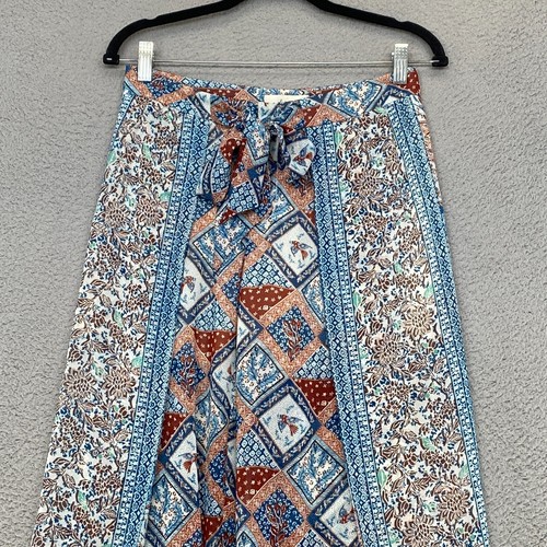 Elevenses Pants Womens 0 Wide Leg Flowy Boho Semi Sheer Anthropologie Seaflower - Picture 2 of 15
