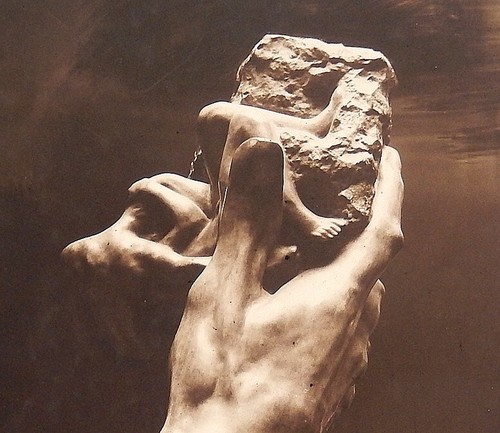 C-1915 Auguste RODIN ORIGINAL FOTO PIERRE CHOUMOFF - DIE HAND GOTTES SKULPTUR - Bild 2 von 5