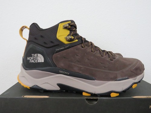 Mens The North Face Vectiv EXPLORIS Mid FUTURELIGHT Leather Hiking Boots - Brown - Picture 4 of 6