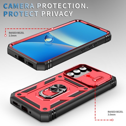 Slide Camera Lens Protection Ring Holder Case For Samsung Galaxy A54 A34 A25 A14 - Zdjęcie 49 z 97