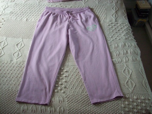 Ladies Joggers - Straight Leg - Pink/Lilac (Reclaimed Vintage - UK 20) - Picture 10 of 10