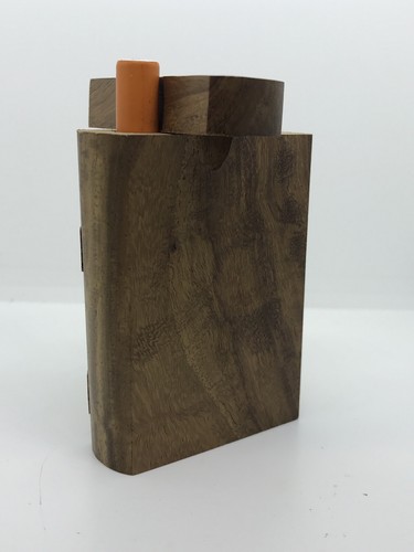 STASH BOWL USA 2” METAL ONE HITTER 3" WOODEN DUGOUT BOX SET PIPE TOBACCO SMOKING - Picture 4 of 12