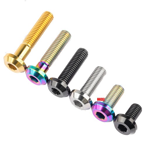 M8 Titanium Bolt 15mm~40mm Umbrella Inner Hex Ti Screw for Bike Motorcycle Brake - Picture 10 of 23