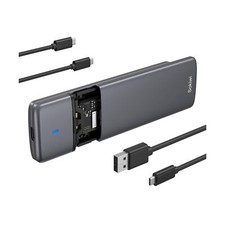 M.2 NVMe SATA SSD Enclosure Adapter Tool-Free, USB 3.2 Gen2 10Gbps External N...