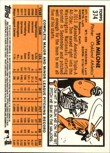 2012 Topps Heritage Base Card # 251 - 497 - Inserts - Finish Your Set - You Pick - Picture 244 of 422