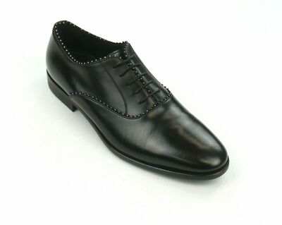 Roberto Cavalli VITELLINO OXFORD STUDDED BLACK SIZE 40 41.5  display picture 1