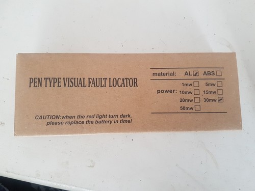 Visual Fault Locator 30mW 30km Red Light Pen Fiber Optic Cable Tester Meter NEW - Picture 2 of 8