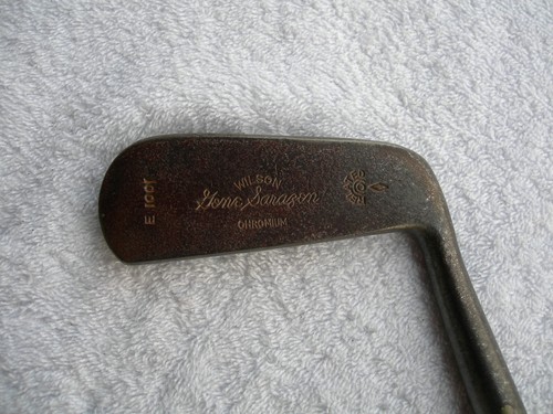 RH Antique Vintage Hickory Shaft GENE SARAZEN WILSON Wood 9 Putter, 35" - Picture 3 of 12