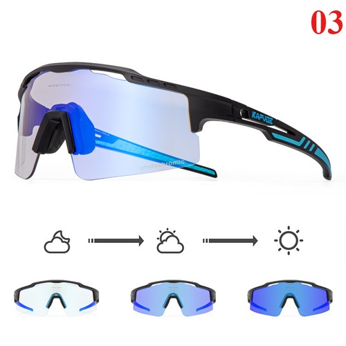 Cycling Sunglasses Outdoor Photochromic Glasses UV400 Transition Bicycle Eyewear - Picture 17 of 29