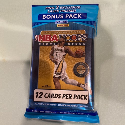 Tarjetas coleccionables de baloncesto premium de la NBA Panini Hoops - 2019-20, paquete de 15 - Imagen 1 de 2