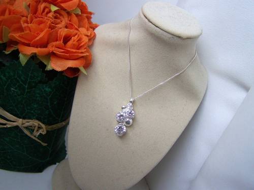 STYLISH MODERNIST BRUTALIST 925 SOLID STERLING SILVER PENDANT CHAIN 16" NECKLACE - Picture 6 of 13