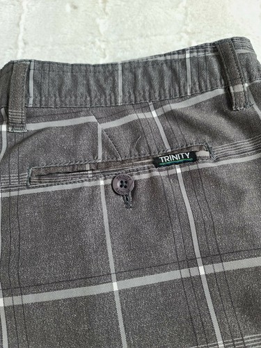 Trinity Men's Flat Front gray size 32 Hybrid Stetch Board shorts casual walking - Picture 10 of 10