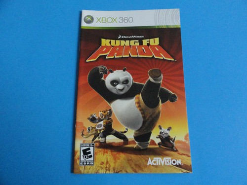 XBOX 360 KUNG FU PANDA INSTRUCTION MANUAL ***NO GAME DISC INCLUDED***
