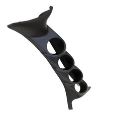 Autometer 52mm Black Quad Pillar Pod for Ford Super Duty