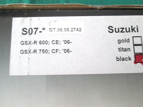 JUEGO TRASERO SUZUKI GILLES GSXR 600 750 NUEVO - Imagen 11 de 12