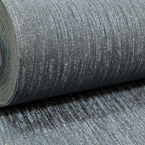 Crystal Glitter Encrusted Plain Mix Textured Vinyl Grey Silver Black Wallpaper - Picture 74 of 90
