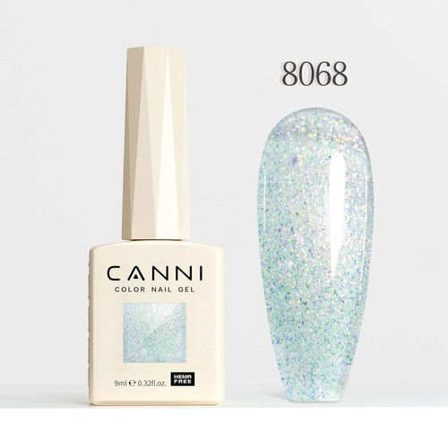 CANNI Hema Free Glittered Nail Gel Polish Soak Off UV LED Nail Varnish Gel - 9ml - Picture 39 of 68
