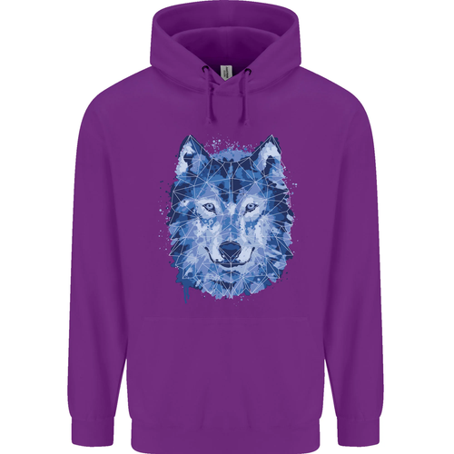 A Polygon Wolf Childrens Kids Hoodie - Picture 87 of 88