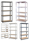 5 tier heavy duty metal shelving garage racking boltless storage shelf 2 sizes
