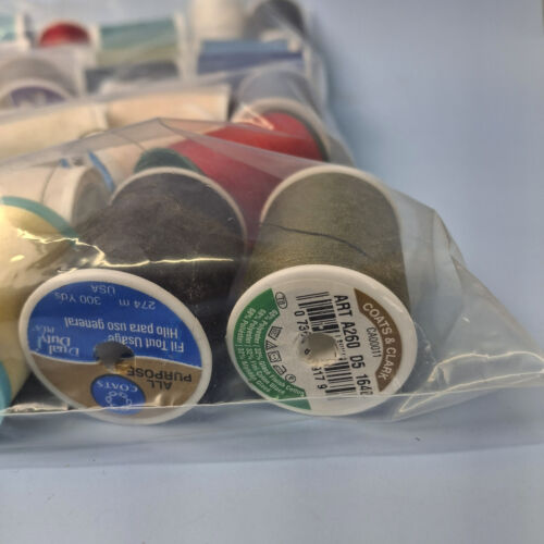 38 Spools Assorted Colors Thread Basic All Purpose Sewing Thread Unused - Picture 4 of 10
