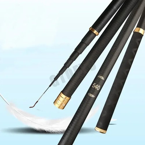 Telescopic Stream Rod Carbon Reservoir Pond Fishing Rod Super Light Hard Fiber - Picture 3 of 12