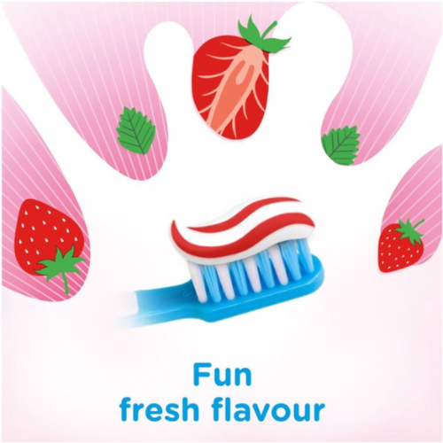 Aquafresh Kids 3-8 Years Splash Strawberry Toothpaste 50ml - Pack of 4 - Picture 3 of 5