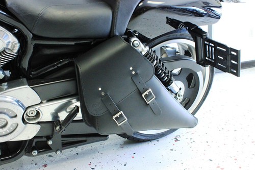 Harley V-ROD MUSCLE LEFT Side BLACK SOLO BAG Saddlebag - VRL04 BAD&G CustomS - Bild 7 von 10