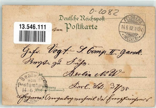 13546111 - 2082 Feldberg Narrow Luzin Lake Rowing Boats 1902 - Picture 2 of 2