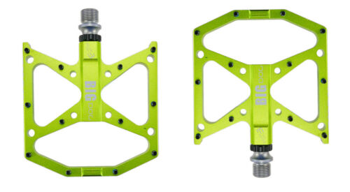 SHANMASHI Mountain Bike Pedal 9/16'' Aluminum Alloy Bearing Antiskid Flat Pedals - Picture 27 of 28