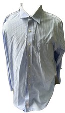 Brooks Brothers Non Iron Cotton Button Front Dress Shirt Mens 18-4/5