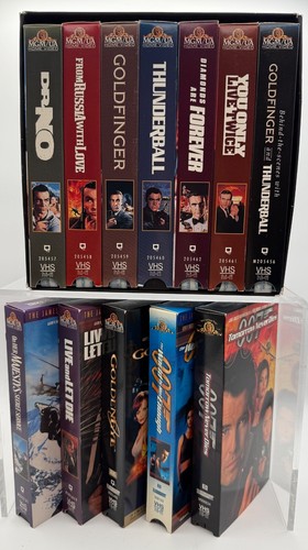 James Bond 007 Deluxe Edition 12 VHS Set - Picture 1 of 20