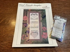 The Victoria Sampler Cross Stitch  “Good Friends Sampler” With Accessory Pack