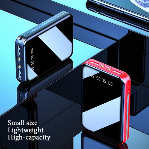 20000mAh Portable Mobile Power Bank w/ LED Torch Digital Display Mirror Surface - Picture 18 of 24