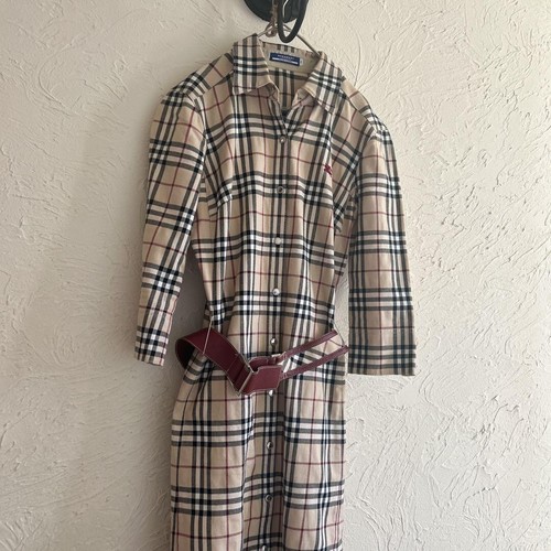 Burberry Dress With Belt Blue Label Nova Check women' casual fashion From Japan - Picture 7 of 12