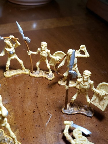 14 Stück Skelett Soldaten Figuren Ray Herryhausen Stil Piraten Krieger - Bild 21 von 21