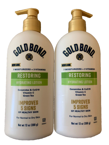 2X Gold Bond Restoring Hydrating Hand & Body Lotion for Normal to Dry Skin 13 oz