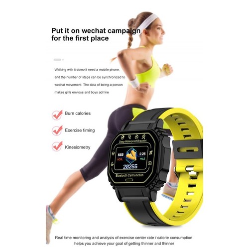 Heart Rate Monitor Blood Pressure B2 Sports Smartwatch Sleep Detection Pedometer - Zdjęcie 11 z 27