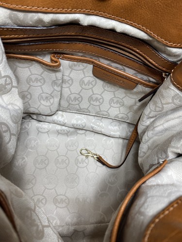 Michael Kors Handbag Marina Canvas Rope Tassels Large Bucket Drawstring Blue - Foto 18 di 24