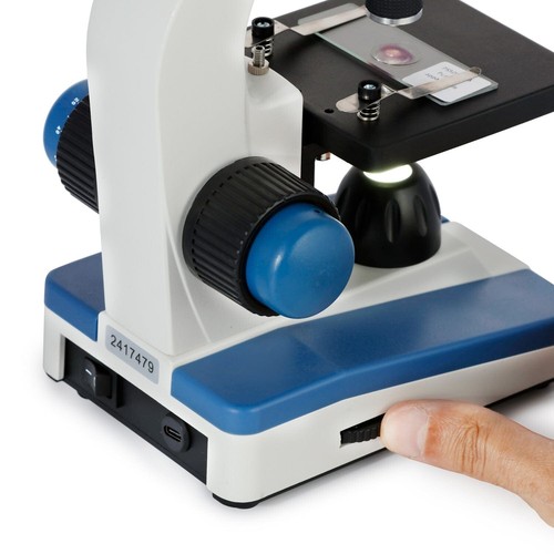 AmScope 40X-1000X Portable Student Compound LED Microscope Kit + Slides + Book - Picture 2 of 8