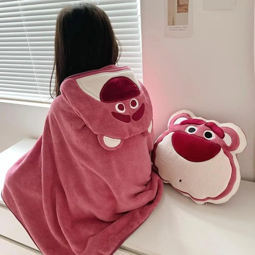 Cute Baby Hooded Bath Towel for Children Super Soft Absorbent Bathrobe Cartoon B - Picture 14 of 28