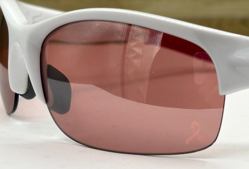 OAKLEY Commit Sunglasses Dark Pink Lenses White Breast Cancer Awareness Square - Picture 19 of 24