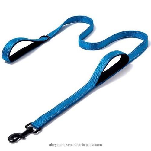 Nylon Training Dog Leash Heavy Duty double handle Lead Leash Pet 150cm - Picture 20 of 22